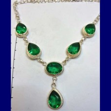 necklace..green topaz-